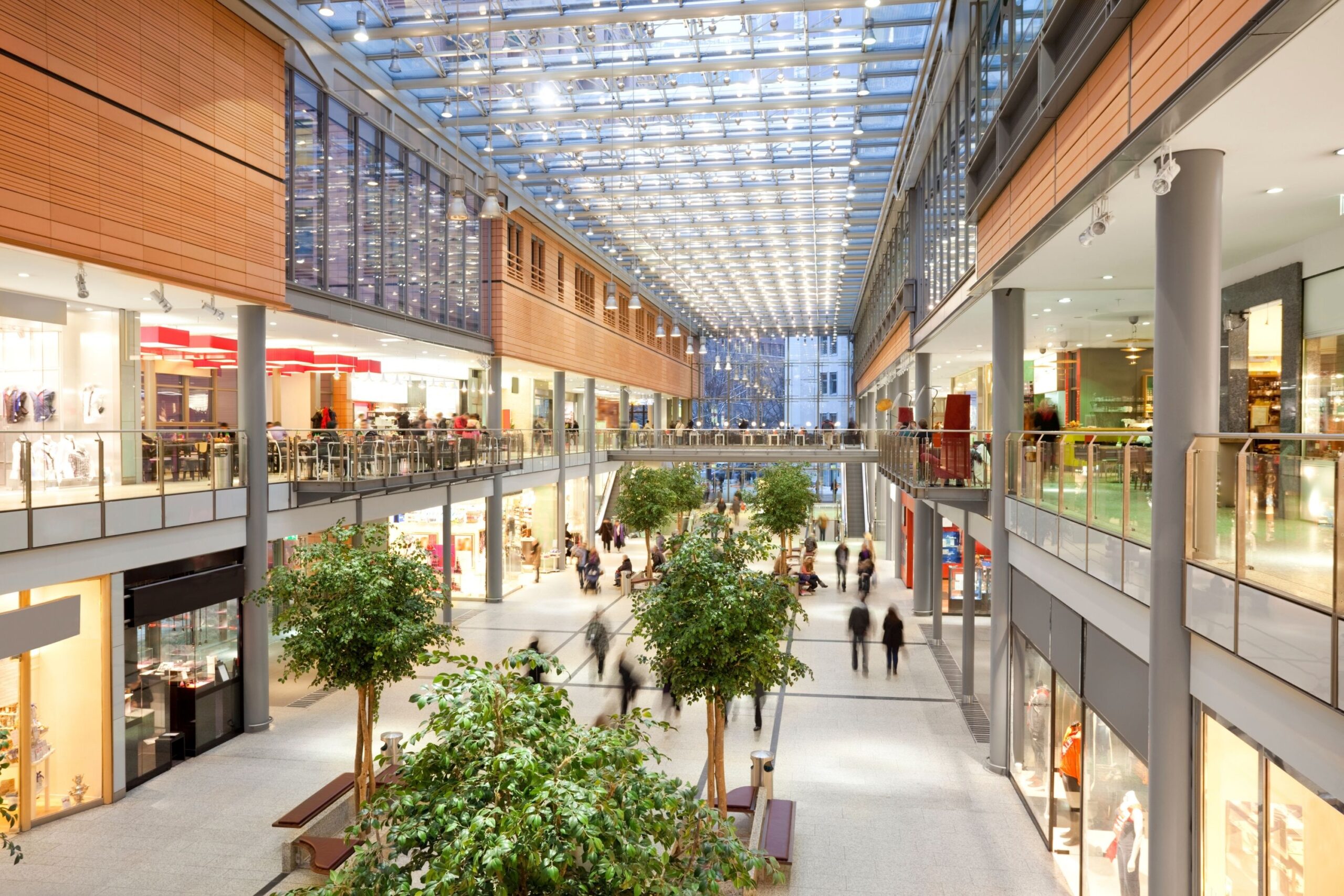 render de un centro comercial
