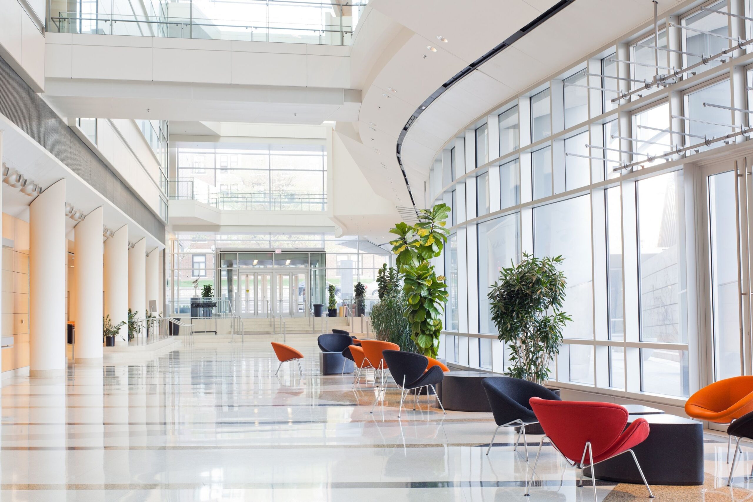 render del hall de un aeropuerto